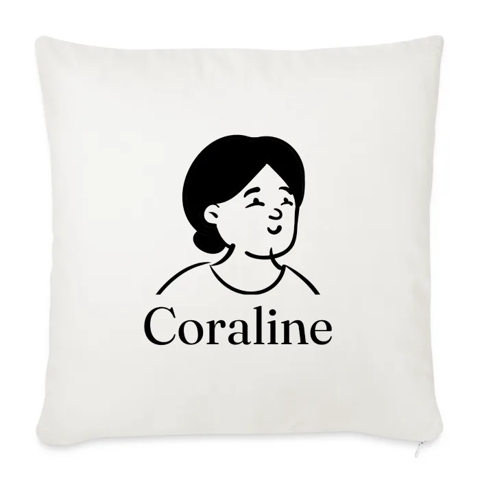 Coussin personnalisé au prénom Coraline