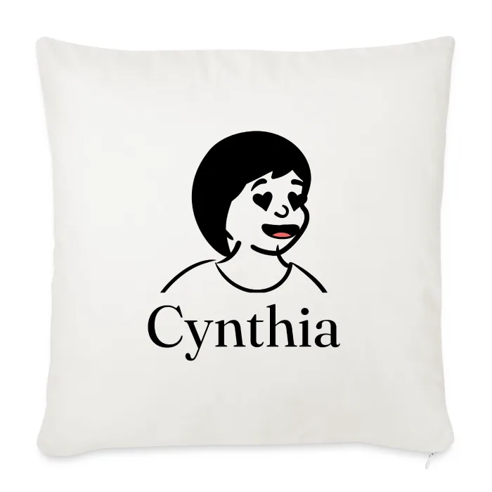 Coussin personnalisé au prénom Cynthia