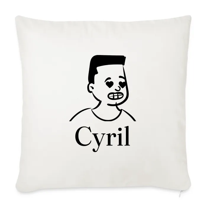 Coussin personnalisé au prénom Cyril