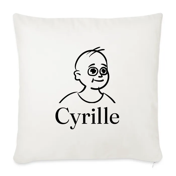 Coussin personnalisé au prénom Cyrille