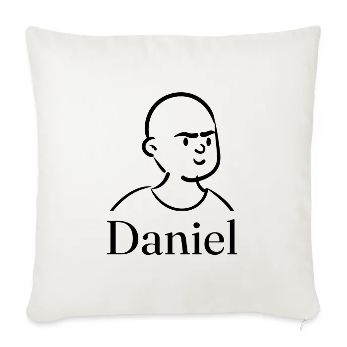 Coussin personnalisé au prénom Daniel