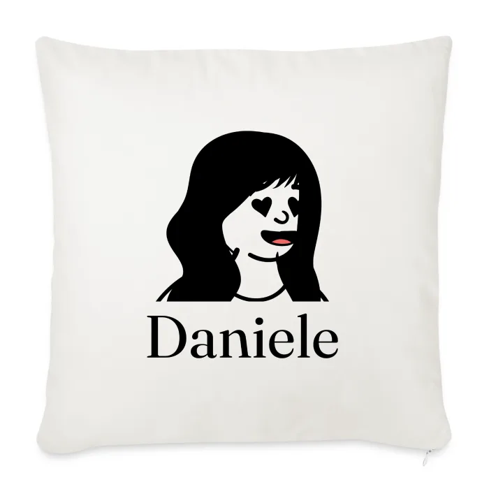 Coussin personnalisé au prénom Daniele
