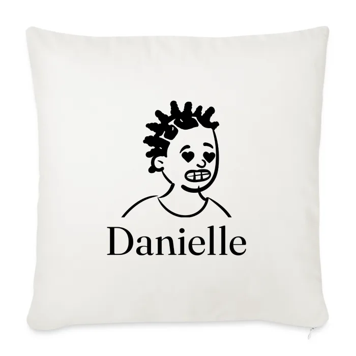 Coussin personnalisé au prénom Danielle