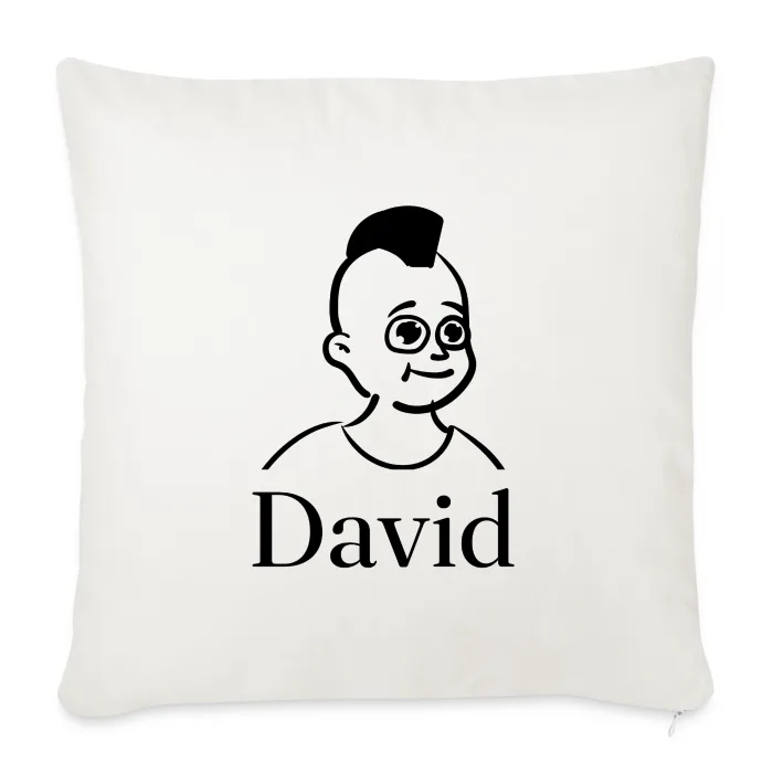 Coussin personnalisé au prénom David
