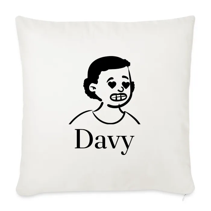 Coussin personnalisé au prénom Davy