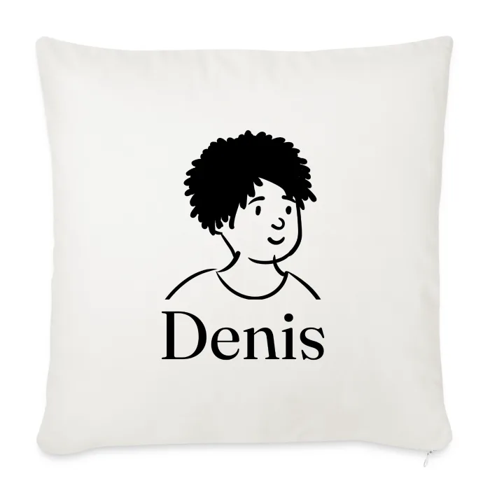 Coussin personnalisé au prénom Denis