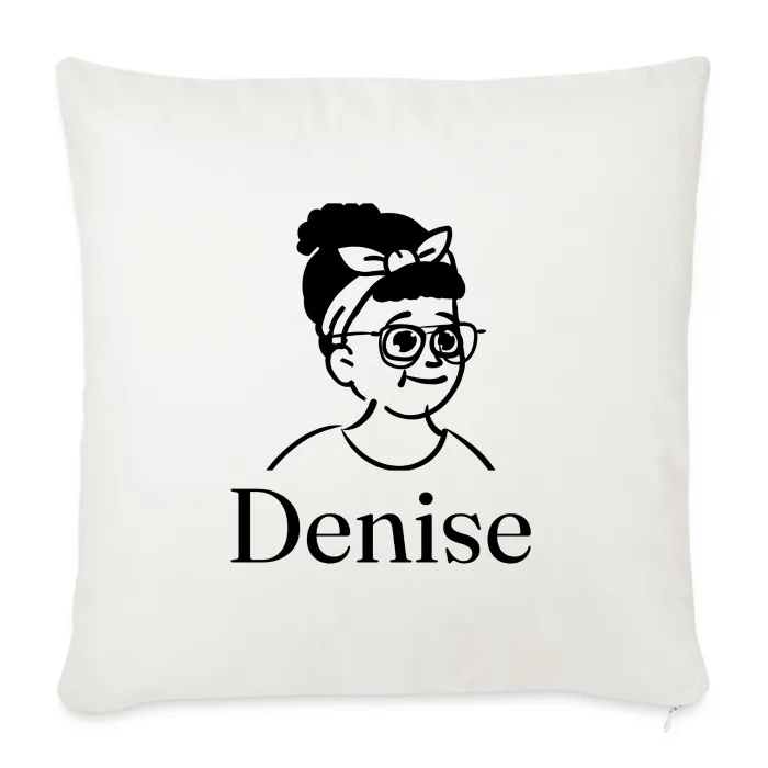 Coussin personnalisé au prénom Denise