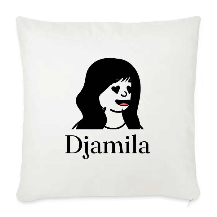 Coussin personnalisé au prénom Djamila