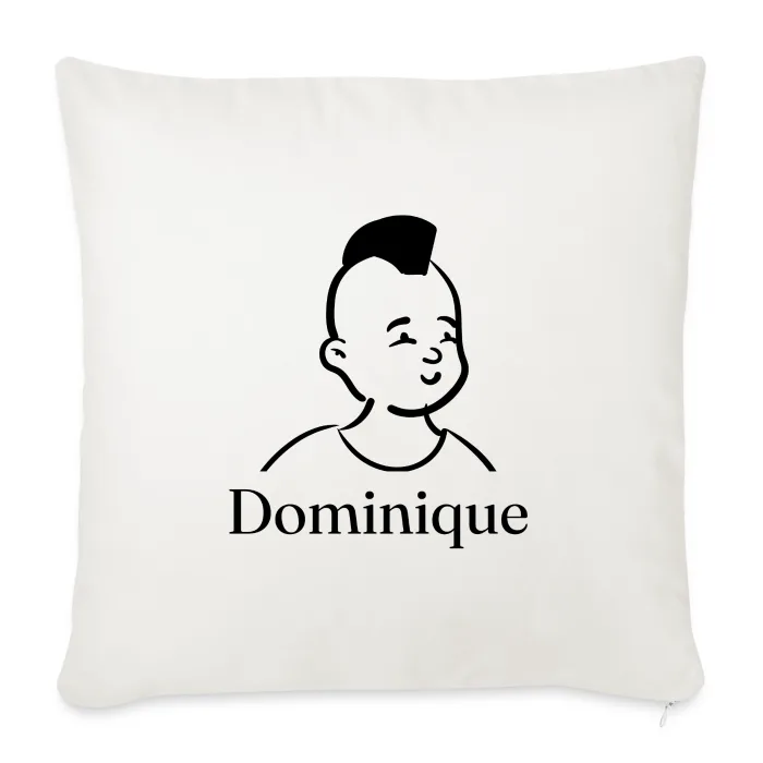 Coussin personnalisé au prénom Dominique