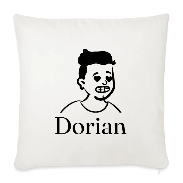 Coussin personnalisé au prénom Dorian