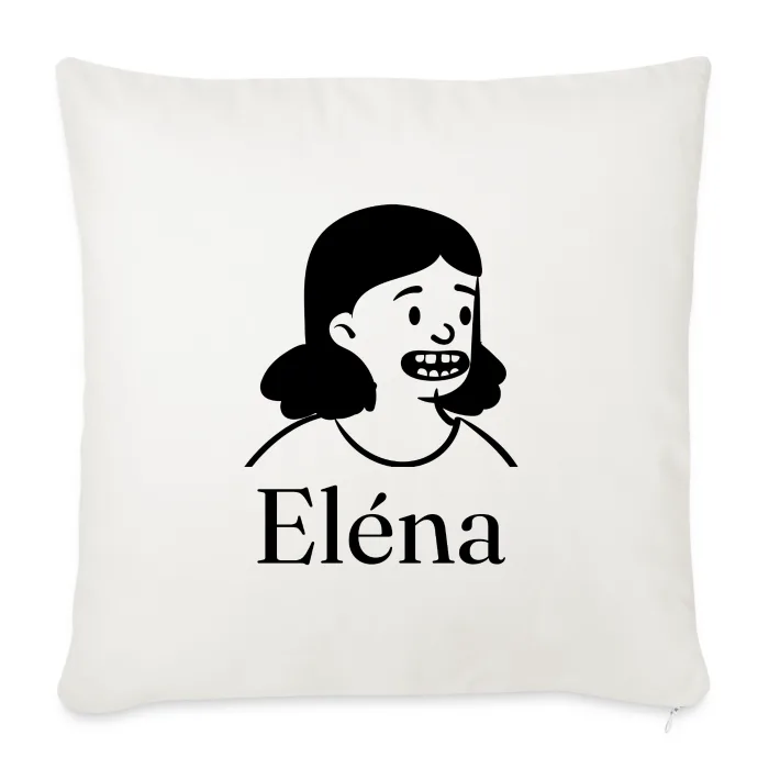 Coussin personnalisé au prénom Eléna