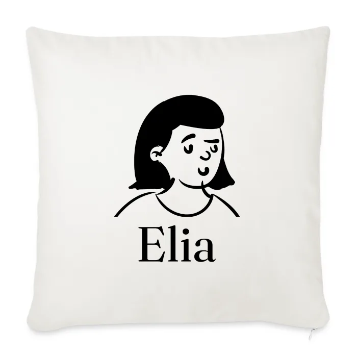 Coussin personnalisé au prénom Elia
