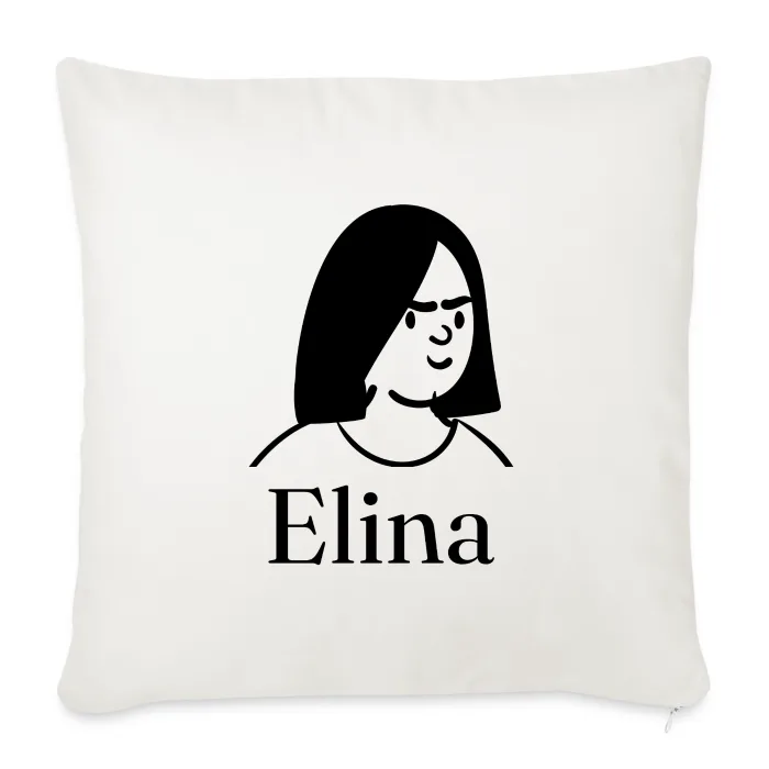 Coussin personnalisé au prénom Elina