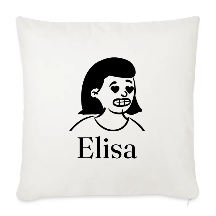 Coussin personnalisé au prénom Elisa