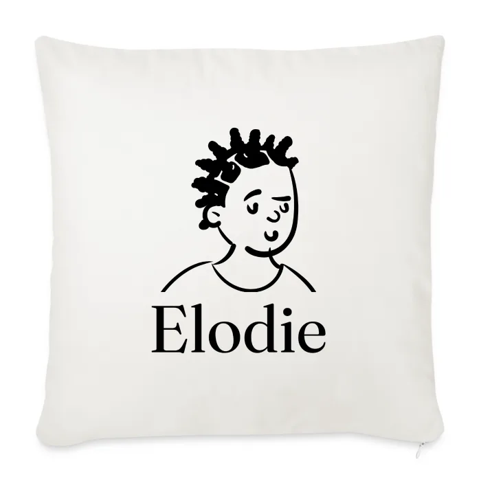 Coussin personnalisé au prénom Elodie