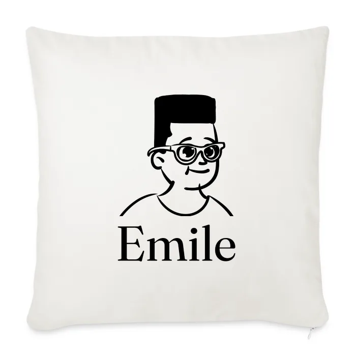 Coussin personnalisé au prénom Emile