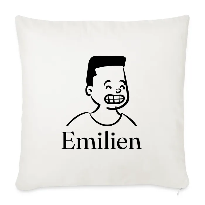 Coussin personnalisé au prénom Emilien