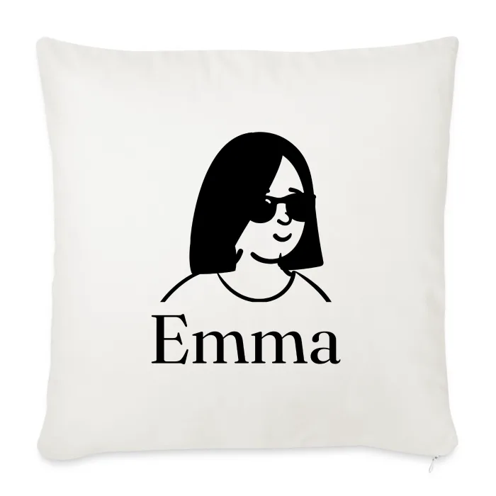 Coussin personnalisé au prénom Emma