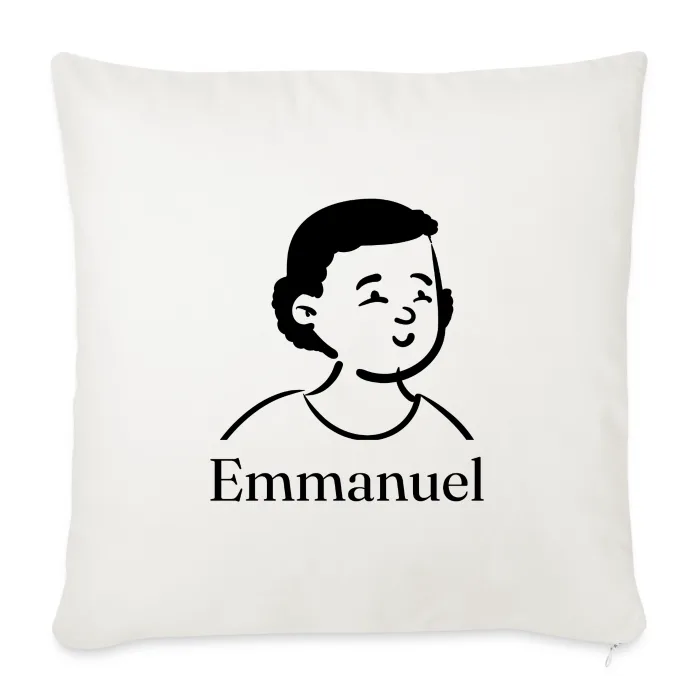 Coussin personnalisé au prénom Emmanuel