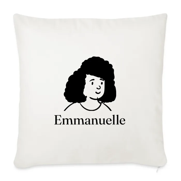 Coussin personnalisé au prénom Emmanuelle