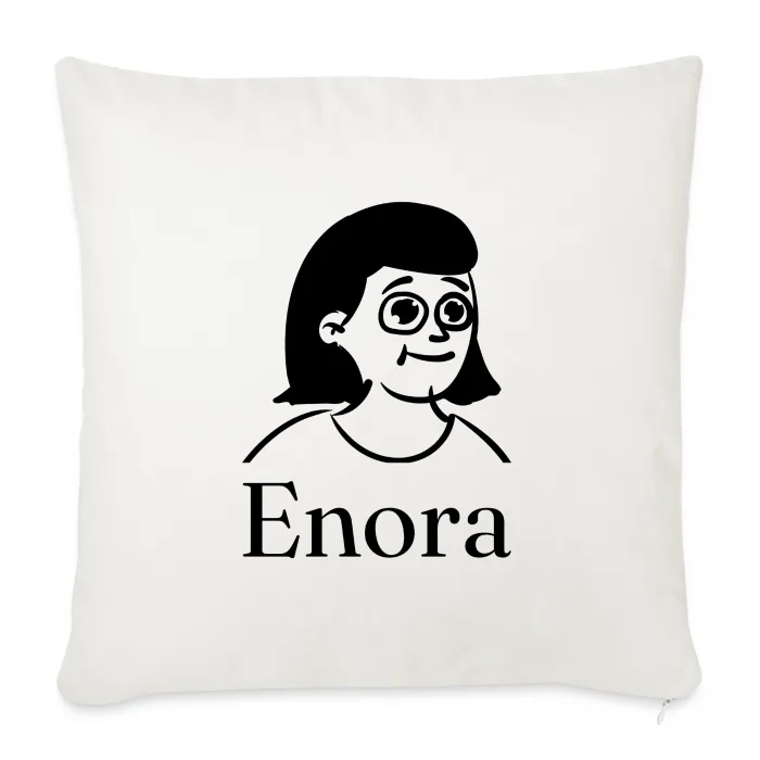 Coussin personnalisé au prénom Enora