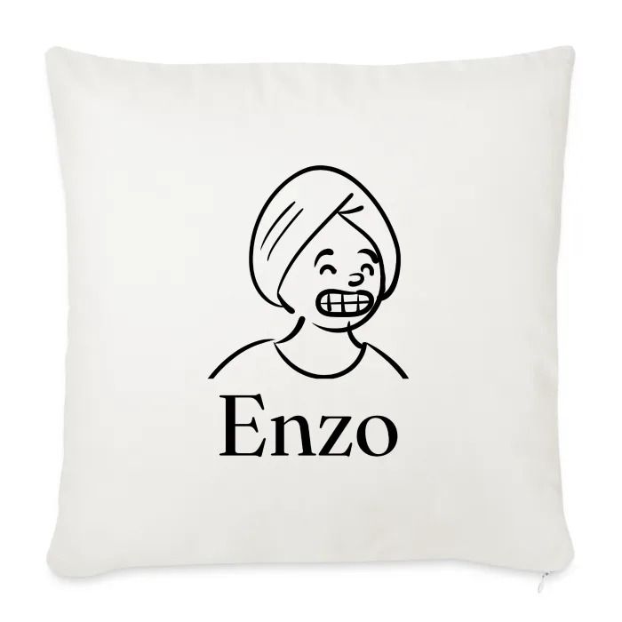 Coussin personnalisé au prénom Enzo