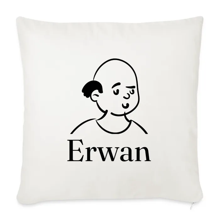 Coussin personnalisé au prénom Erwan