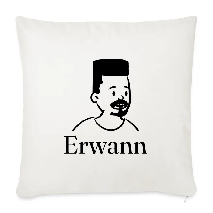 Coussin personnalisé au prénom Erwann