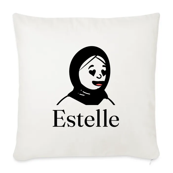 Coussin personnalisé au prénom Estelle