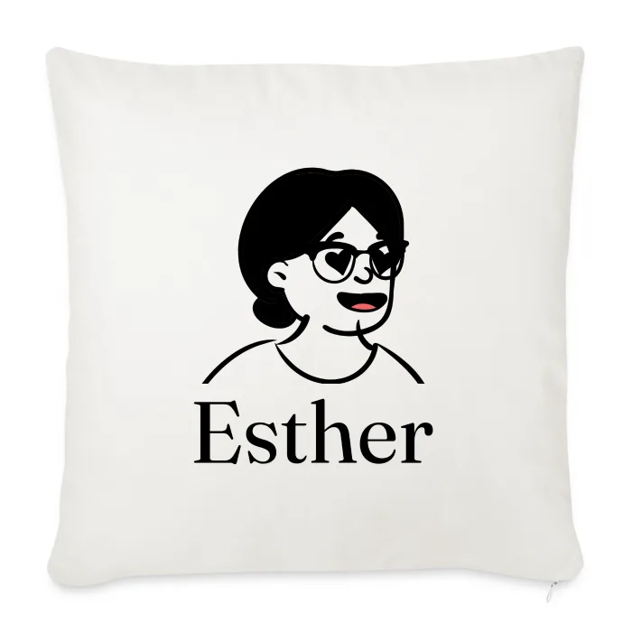 Coussin personnalisé au prénom Esther