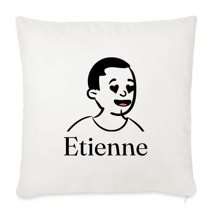 Coussin personnalisé au prénom Etienne