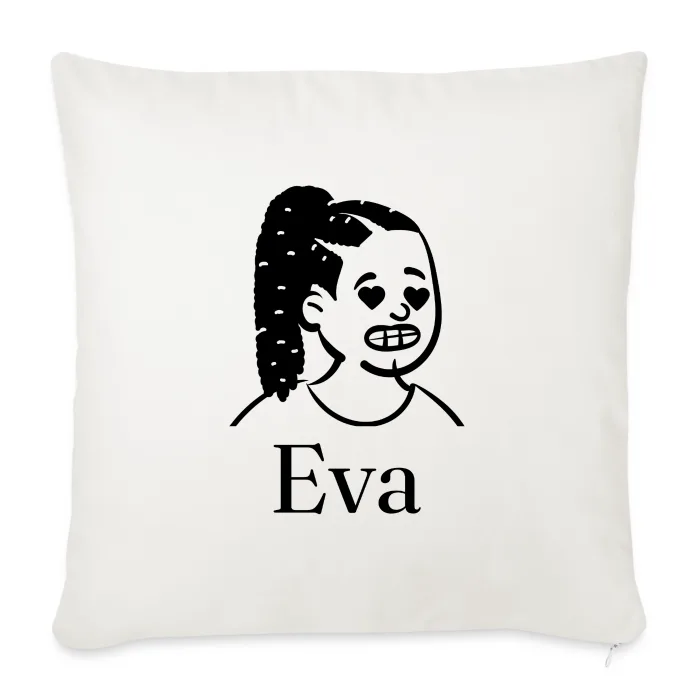 Coussin personnalisé au prénom Eva