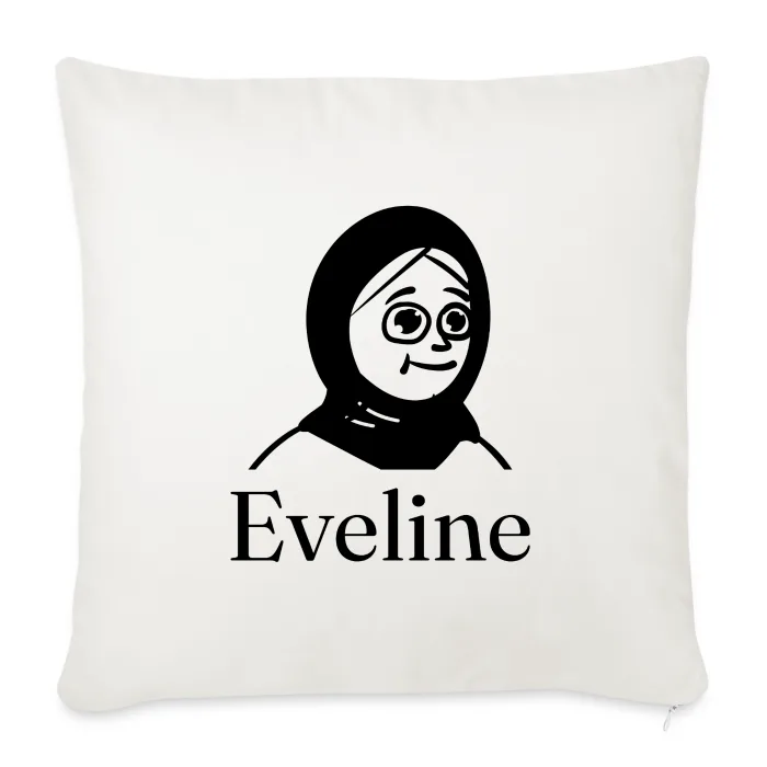 Coussin personnalisé au prénom Eveline