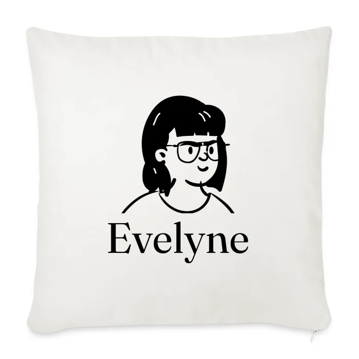 Coussin personnalisé au prénom Evelyne