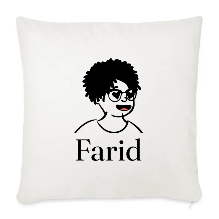 Coussin personnalisé au prénom Farid