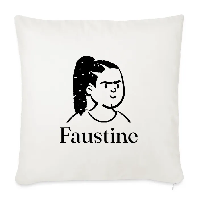 Coussin personnalisé au prénom Faustine