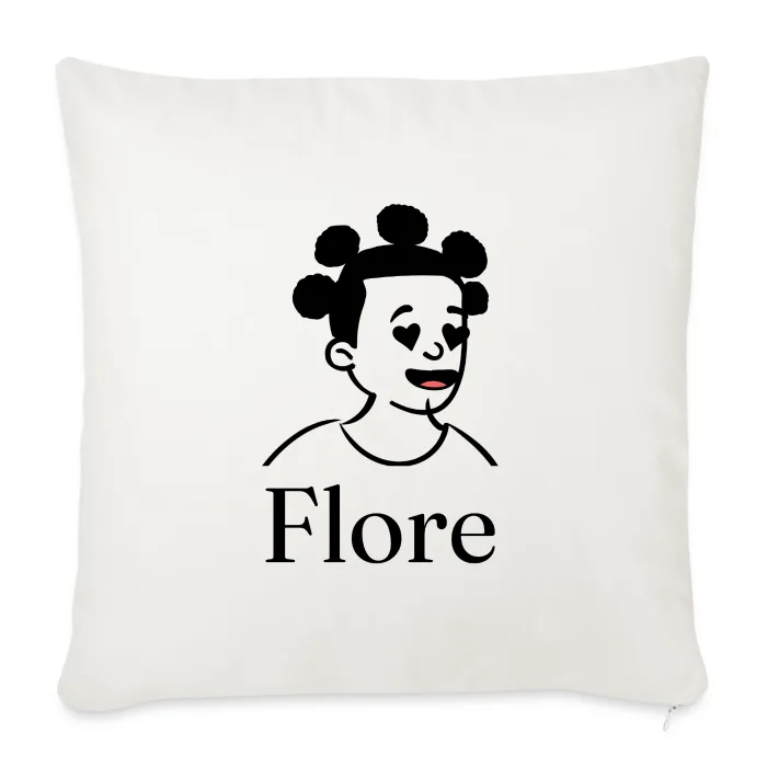 Coussin personnalisé au prénom Flore