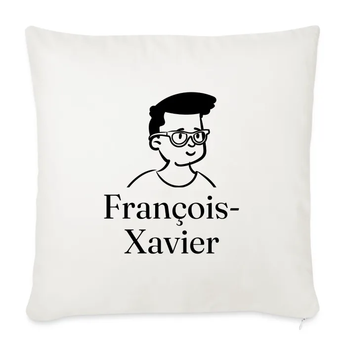Coussin personnalisé au prénom François-Xavier