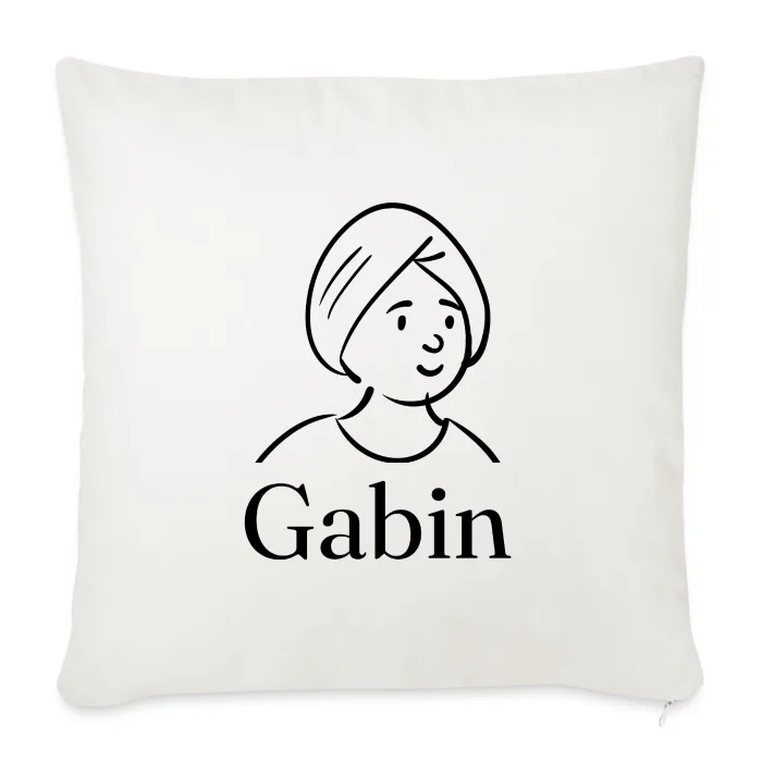 Coussin personnalisé au prénom Gabin
