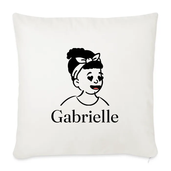 Coussin personnalisé au prénom Gabrielle