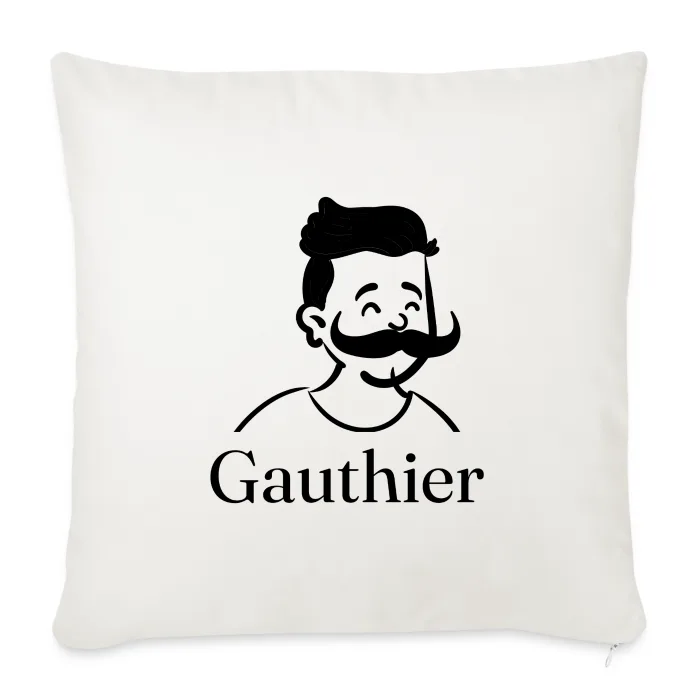Coussin personnalisé au prénom Gauthier