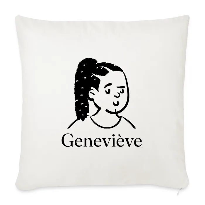 Coussin personnalisé au prénom Geneviève