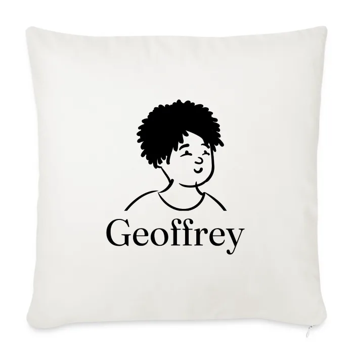 Coussin personnalisé au prénom Geoffrey