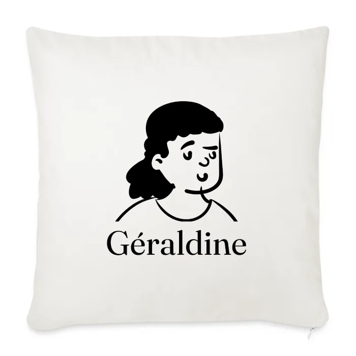 Coussin personnalisé au prénom Géraldine