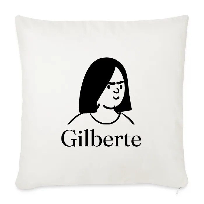 Coussin personnalisé au prénom Gilberte