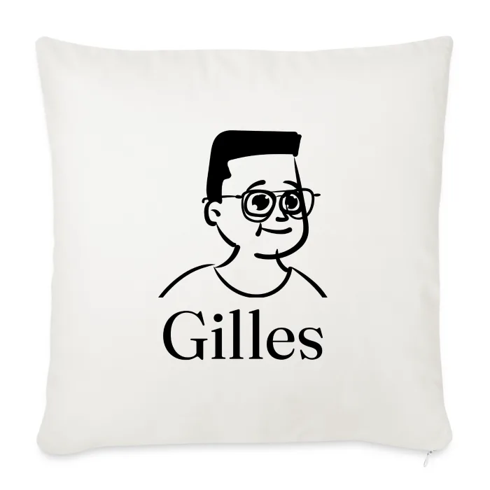 Coussin personnalisé au prénom Gilles