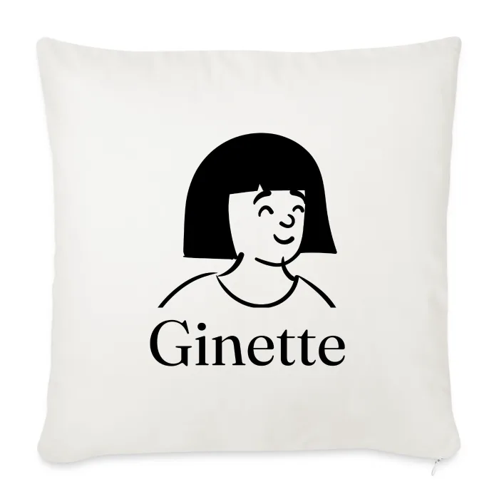 Coussin personnalisé au prénom Ginette
