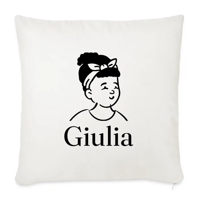 Coussin personnalisé au prénom Giulia