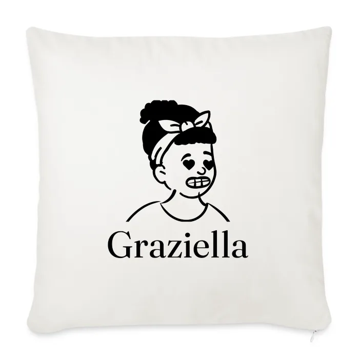 Coussin personnalisé au prénom Graziella