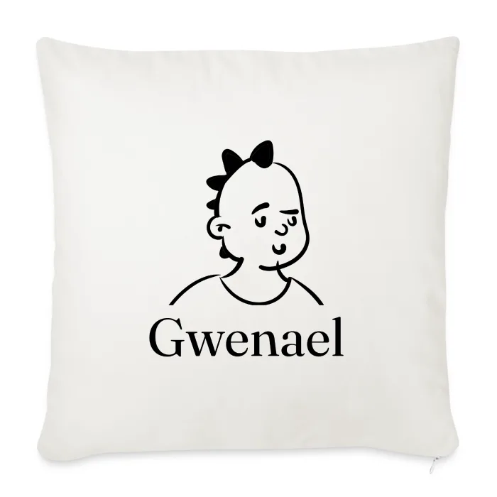 Coussin personnalisé au prénom Gwenael